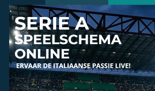 serie a speelschema 2026 27